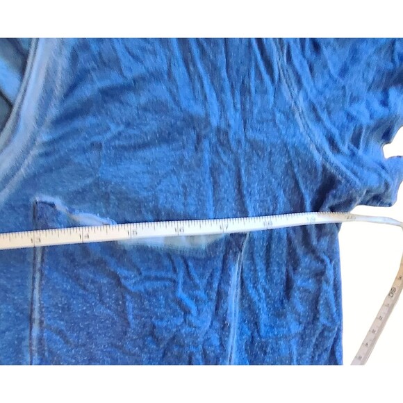 We The Free Womens Stonewashed Blue Pocket Tshirt High Low Small - Picture 5 of 5